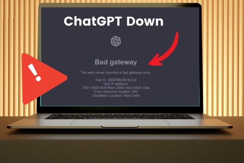 chatgpt down error screen showing service outage in 2026
