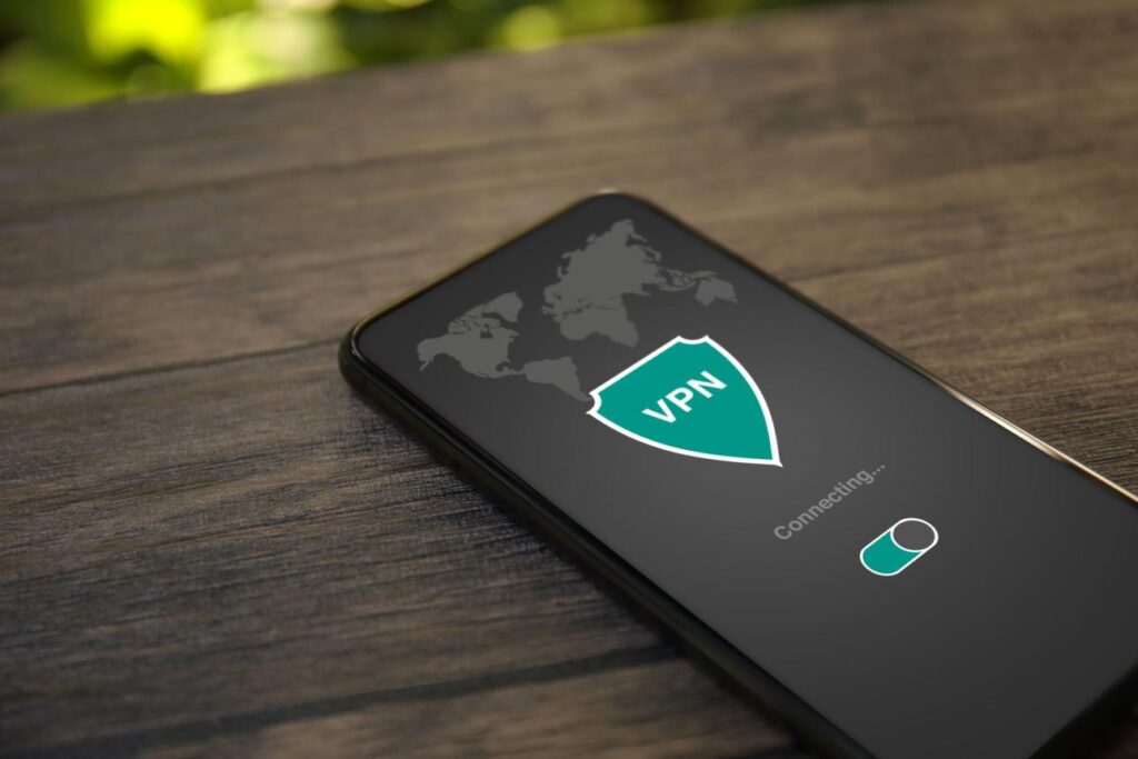 internet privacy protection using vpn app on smartphone
