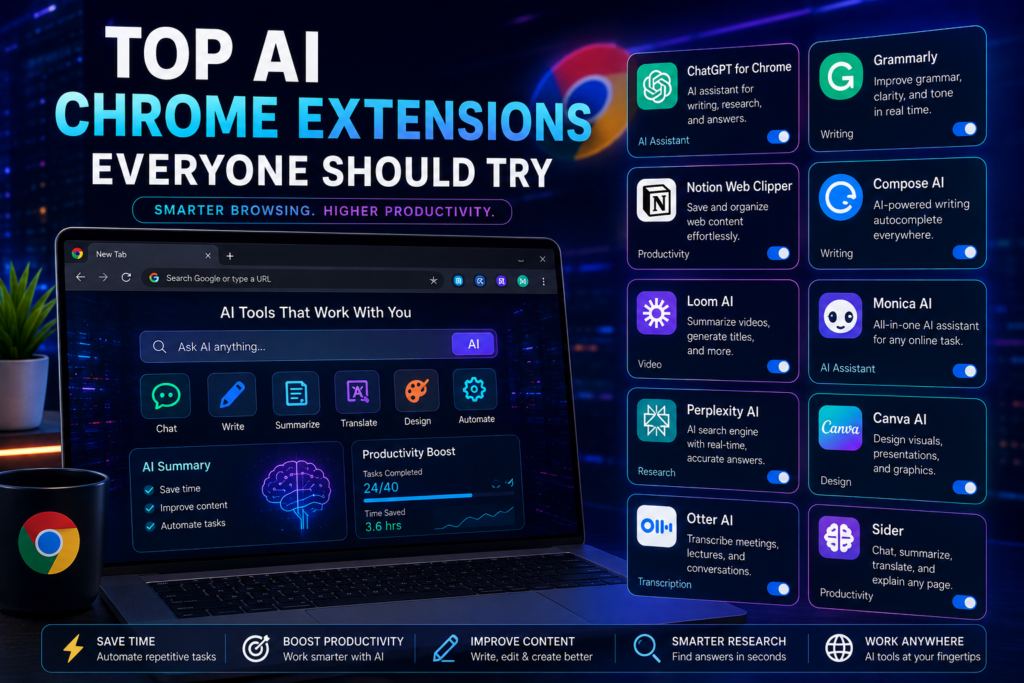 top ai chrome extensions features