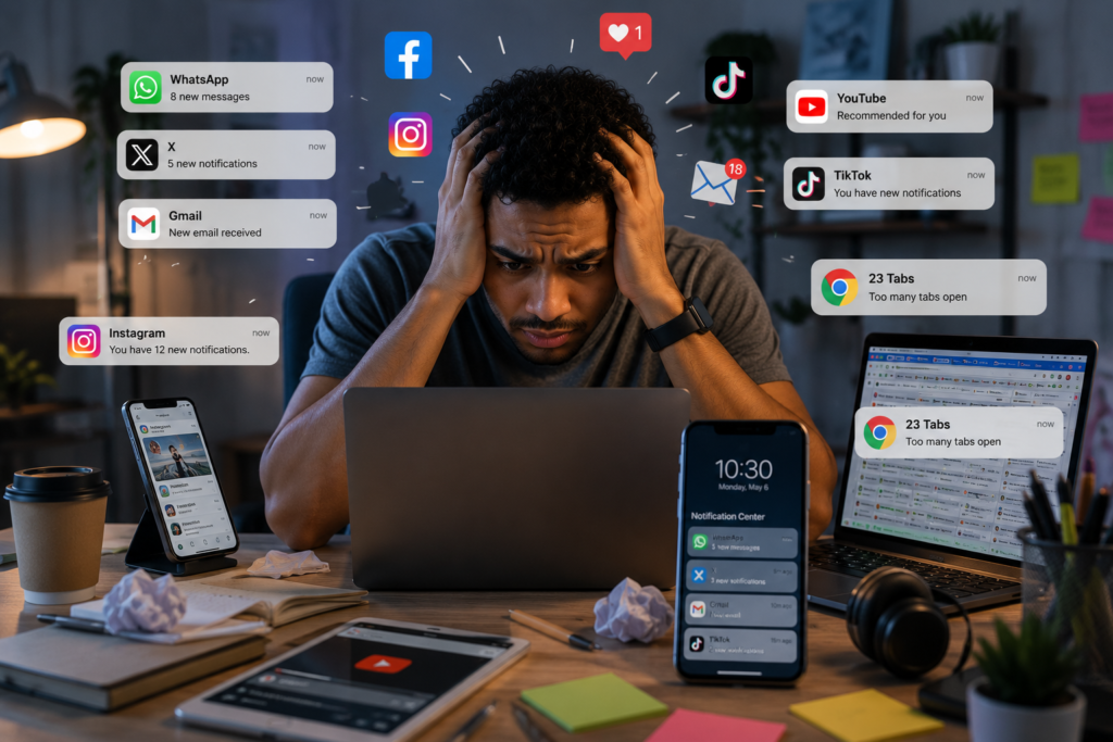 distraction in online