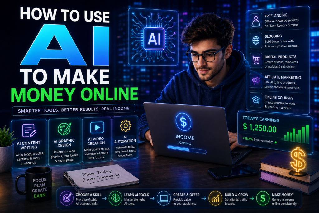 how to use ai to make money online feature