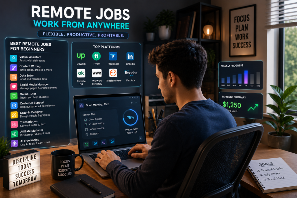 Best Remote Jobs for Beginners (2026 Guide) remobe jobs