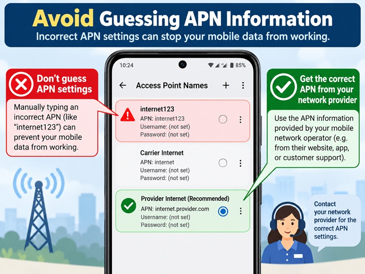 How to Fix Slow MTN Internet on an Android Phone in Ghana avoid guessing apn information