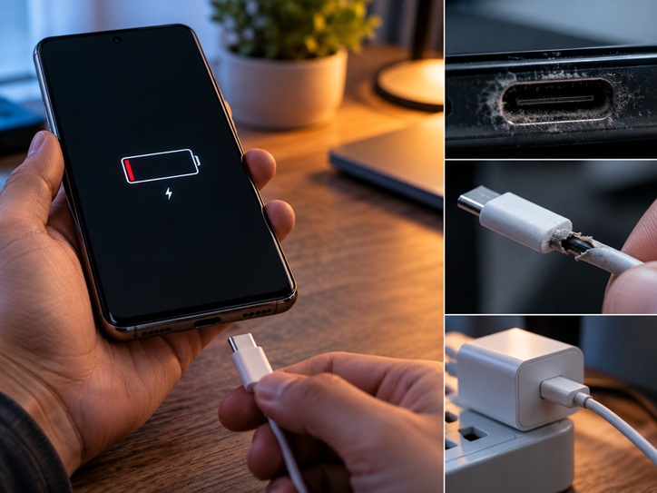 how to tell whether an android charging problem is the cable, port or battery 5